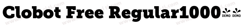 Clobot Free Regular1000字体转换